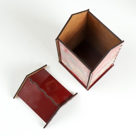 New Year's tea house "New Year's Post" 20x10.5x9.5 cm-3