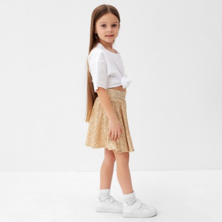 KAFTAN siege skirt size 36 (134-140 cm), gold-2