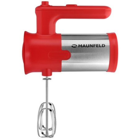 Mixer Maunfeld MF-321R, manual, 300 watts, 5 speeds, 4 nozzles, red-2