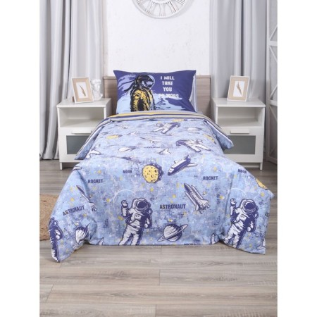 Bed linen 1.5 joint venture Astronaut, size 150x215 cm, 145x210 cm, 50x70 cm-1