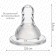 Set a nipple for a bottle of 2 pcs.,+6 months, fast stream, classic throat 35mm