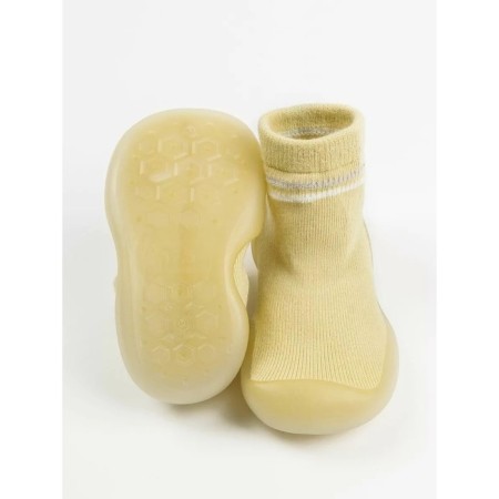 Boots-knees children's first step with a breathing sole, size 24, yellow color-4
