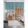 Photostes "Funny cat family", Saten, size 145x265 cm, 2 pcs