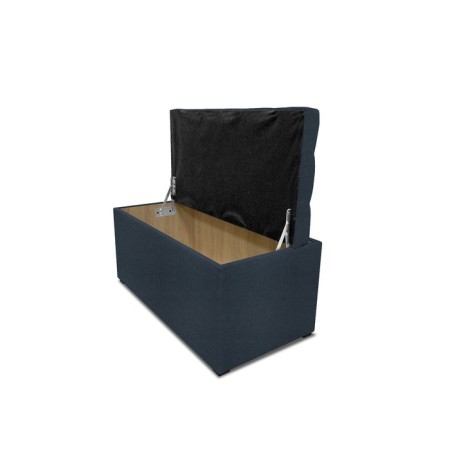 Puff with a lid and weighting, 800 × 400 × 420 mm, horn lunar, color Navy-3