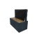 Puff with a lid and weighting, 800 × 400 × 420 mm, horn lunar, color Navy