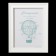 Photo frame plastic L-6 15x21 cm, white (plastic screen)