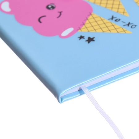 Universal diary for grade 1-11 Cotton Candy, solid cover, artificial leather, silkography, liesse, 80 g/m3-2