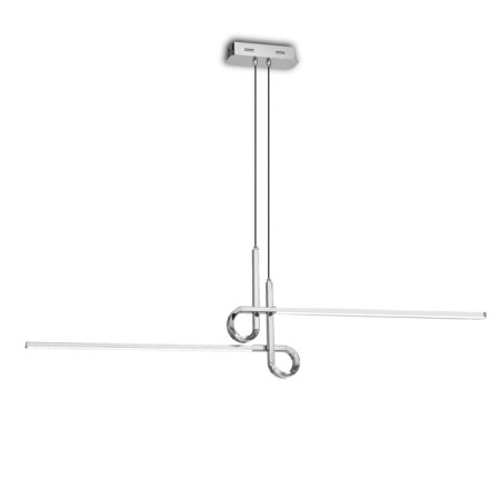 Suspended chandelier Mantra Cinto, Led, 1950lm, 3000k, 1155x85x400 mm, chromium color