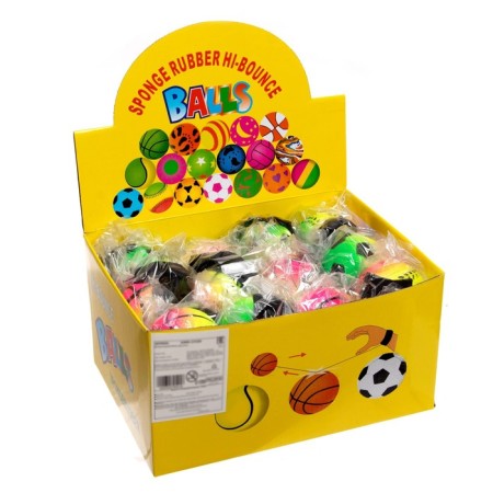 The ball "Jumping", soft, 6 cm, on the elastic band-4