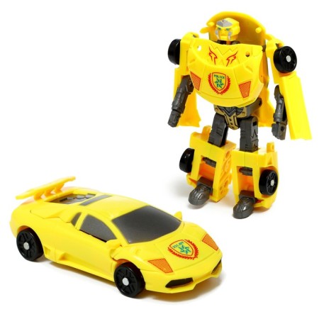 Set of robots "Racing cars" are transformed-3