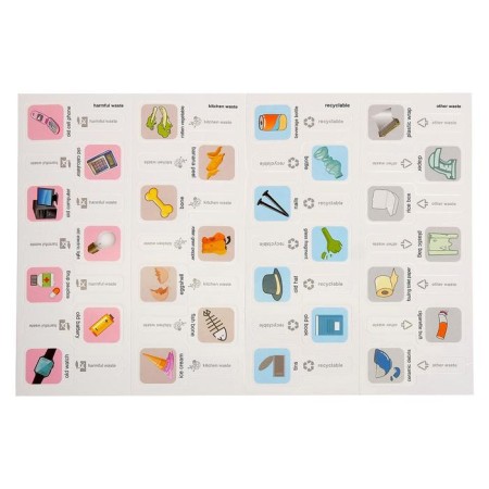 Set of game "City Services" with containers for sorting and cards-5
