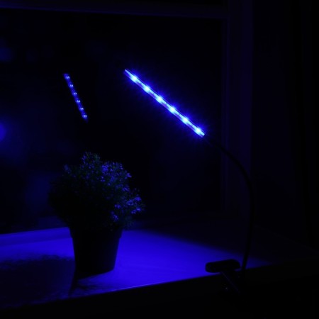 LED phytoslight, 9 watts, 250 mm, IP66, 5 V, USB, bicoline, clothespin, with a timer-1