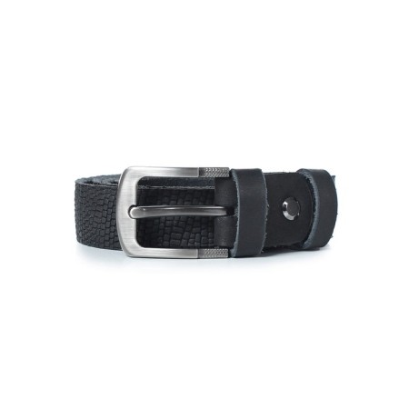 Children's belt, genuine leather, 1 size 85x3x25 cm, black-1