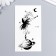 Tattoo on the body phosphorus "Ballerina dancing on the planet" 10.5x6 cm