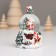Souvenir Polystone Water Ball Light "Snowman. Christmas tree" MIX 5.5x5x5x9 cm