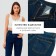 Women's jeans minku Blue color, size 48