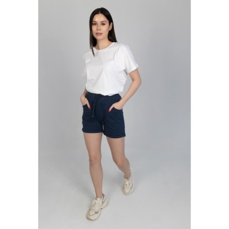Women's shorts ise, size 46 cm, blue color-1