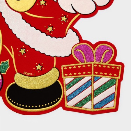 Decorative sticker "Grandfather Frost with gifts" 44x32 cm-4