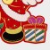 Decorative sticker "Grandfather Frost with gifts" 44x32 cm