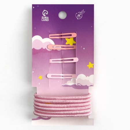 Заколки , резинки для волос Dream happen, розовые тона-8
