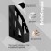 Vertical papers 75 mm, Erichkrause Office, Black