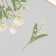 Plastic stickers "Flowers and quotes. White" set 12 pcs 8.5x21.5x0.2 cm