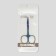 Scissors manicure, bent, wide, 9 cm, chameleon color