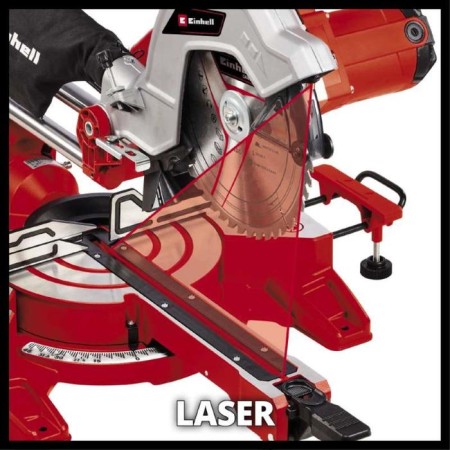 Pile ending Einhell TC-SM 254 Dual, 1900 W, 254x30 mm, 5000 rpm, 254x30 mm, laser-3