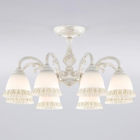 Campina chandelier, 8x60W E27, white color