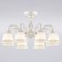 Campina chandelier, 8x60W E27, white color