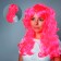 Carnival wig with two tails, 120 g
