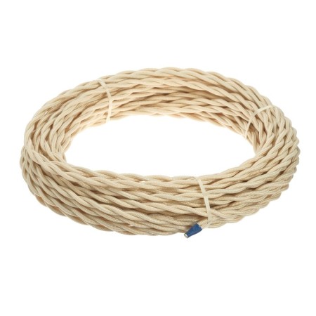 Retro wire of Pugvsn Luazon Lighting "Vintage", 20 m, 2x1.5 mm2, color sand gold