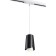 Tulip track lamp, 9W GU10, 1-F, black color