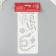 Plastic stencil "Happy New Year 2025. Snake", size 10x25 cm