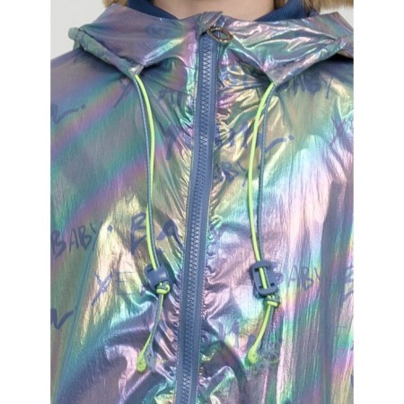 Плащ для девочек, рост 140 см, цвет синий-2