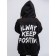 Pulover with a children's zipper, height 134 cm, black color
