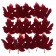 Decor "Autumn sheet" set of 15 pcs., Size 1 pc. - 9 × 11 × 0.2 cm, red color