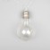 Garland “thread” 3 m with nozzles “light bulbs”, IP20, silver thread, 100 LED, warm white glow, 3.5 in