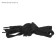 Shoe shoes, flat, 8 mm, 90 cm, packing 25 pcs, black color
