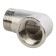 STOUT SFT-0012-000001, 1 ", external/internal thread, nickelled brass