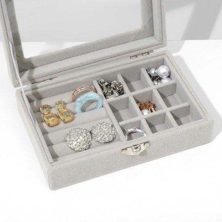 Steam for jewelry "Casket", 5 rows, 9 cells, 15 × 10 × 4.5, color gray color-1