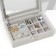 Steam for jewelry "Casket", 5 rows, 9 cells, 15 × 10 × 4.5, color gray color