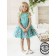 Dress "Alina", height 104 cm, jade color