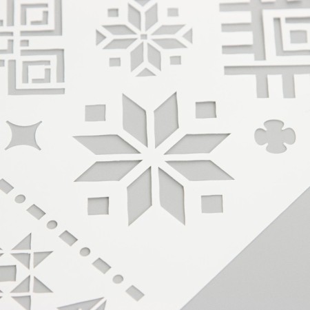 Plastic stencil "patterns" 16x22 cm-3
