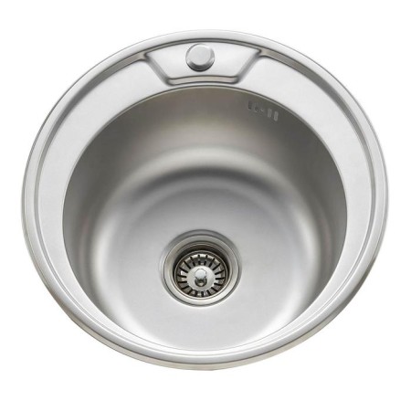 Ledeme L84949 Kitchen Car Wasis, Soldem, Stainless Steel, D = 490 mm, Siphon, Chrome