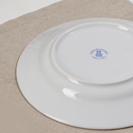 Porcelain plate "Lemons", d = 20 cm, white-2