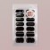 Flood strips for manicure, 14 pcs, black color