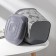 Pot with the pallet "Listopad", 5 l, the color is dark gray
