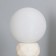 Amani desktop lamp 1x40W E14 white/coffee 11.5x11.5x28cm