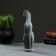 Figure "Cat Bagira Tilted" gray/black 4x5x20cm